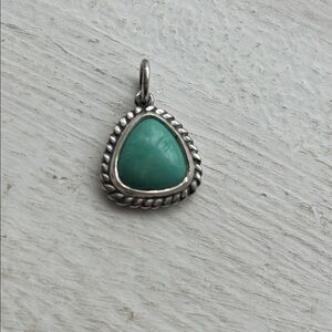 Retired New James Avery Turquoise Pendant! Sterling beautiful!